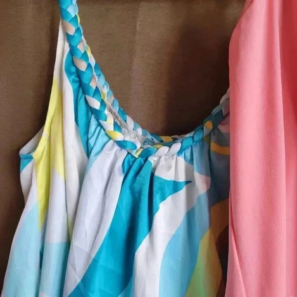 2 Light Weight Summer Spring  Flowy Woman's Tops Pretty Vacation Top - Picture 10 of 10